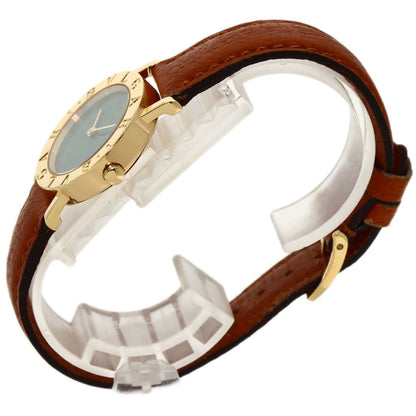 Bvlgari Bvlgari Bvlgari Jade Dial Watches Bb26Dgl K18 Yellow Gold/Leather Ladies