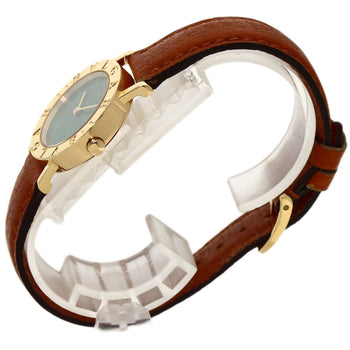 Bvlgari Bvlgari Bvlgari Jade Dial Watches Bb26Dgl K18 Yellow Gold/Leather Ladies