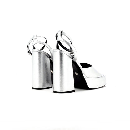 Versace Women'S Medusa Aeternitas Platform Sandals Leather