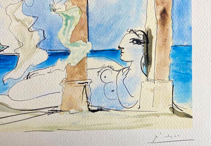 Pablo Picasso Lithograph Coa Signed Numbered A