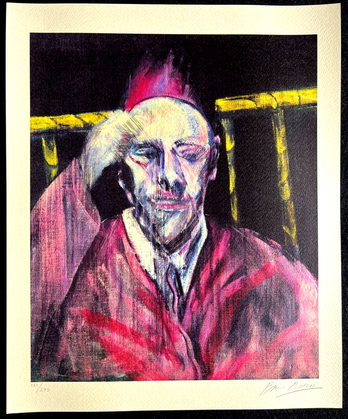 Francis Bacon Lithograph Coa Signed Pen Numbered Pencil Limited 275