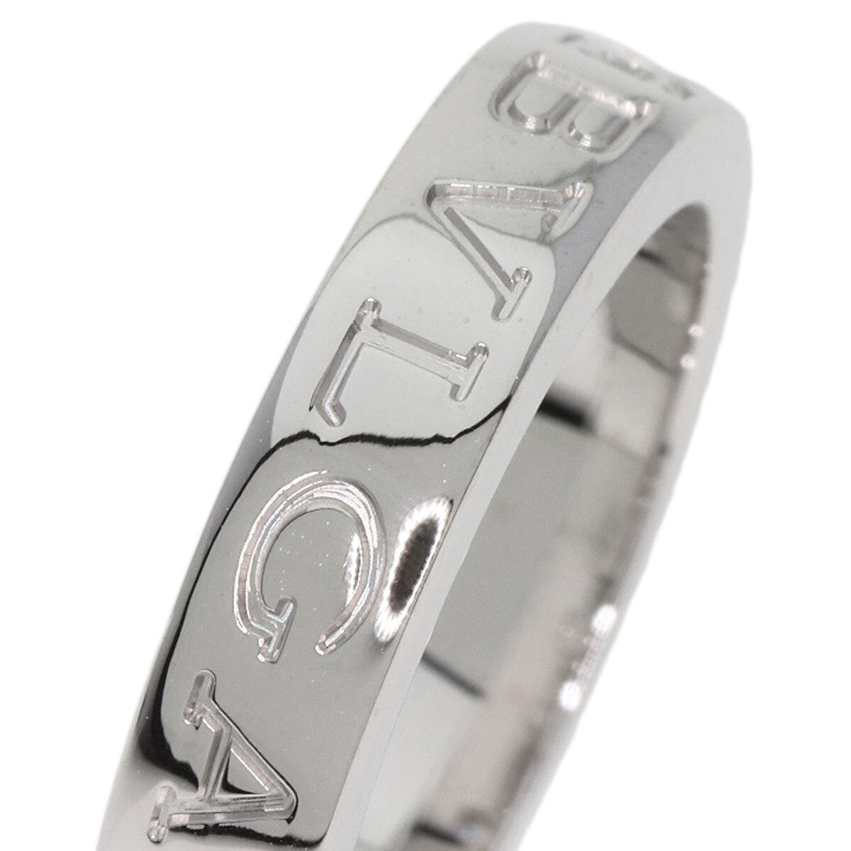 BVLGARI   Ring Double logo 1P Diamond K18 White