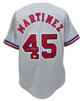 Pedro Martinez Hof Autographed Mitchell & Ness