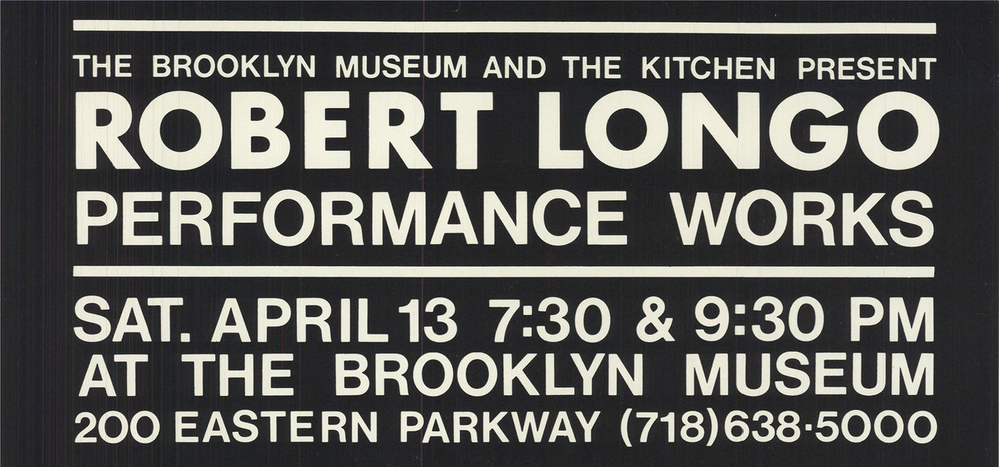 Robert Longo Performance Works,