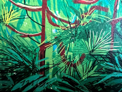 David Hockney Lithograph Coa Signed Op Hand Numbered Limited