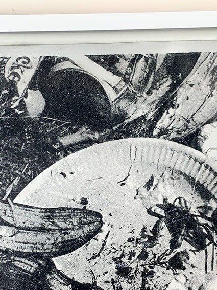 Geoffrey Hendricks "Flux Place Mat" 1973 Silk Screen On Cloth Fluxus Conceptual