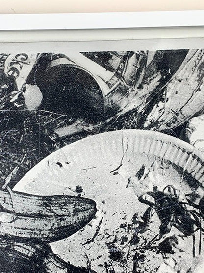 Geoffrey Hendricks "Flux Place Mat" 1973 Silk Screen On Cloth Fluxus Conceptual