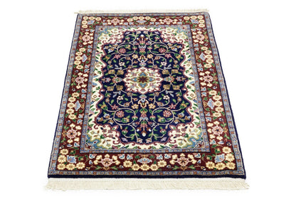 Handmade Kirman Rug Classic Floral Medallion