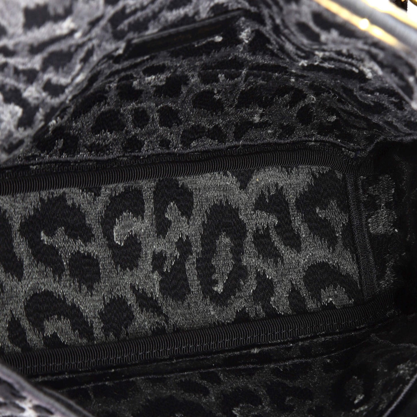 Christian Dior Caro Bag Mizza Embroidered Velvet Medium