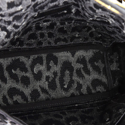 Christian Dior Caro Bag Mizza Embroidered Velvet Medium