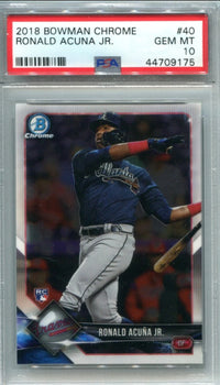 Ronald Acuna Jr. 2018 Bowman Chrome #40 (Psa 10)