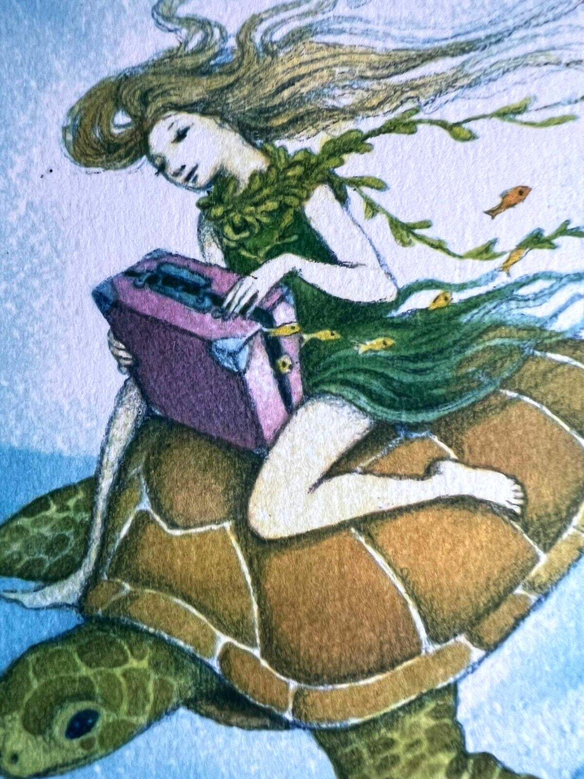 Alessandra Roberti Lithograph Tecnica Mista Pastello Firmata Numerata