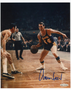 Jerry West Autographed 8X10 Basketball Photo (Upper Deck)
