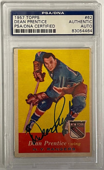 Dean Prentice Autographed 1957-58 Topps Card #62 (Psa)