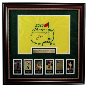 Jack Nicklaus Signed/Auto Masters Pin Flag W/