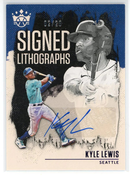 Kyle Lewis Autographed 2021 Panini Diamond Kings