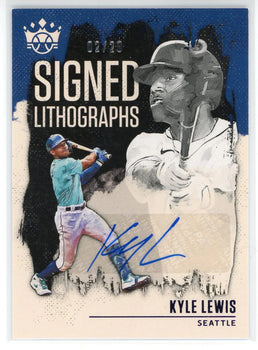 Kyle Lewis Autographed 2021 Panini Diamond Kings
