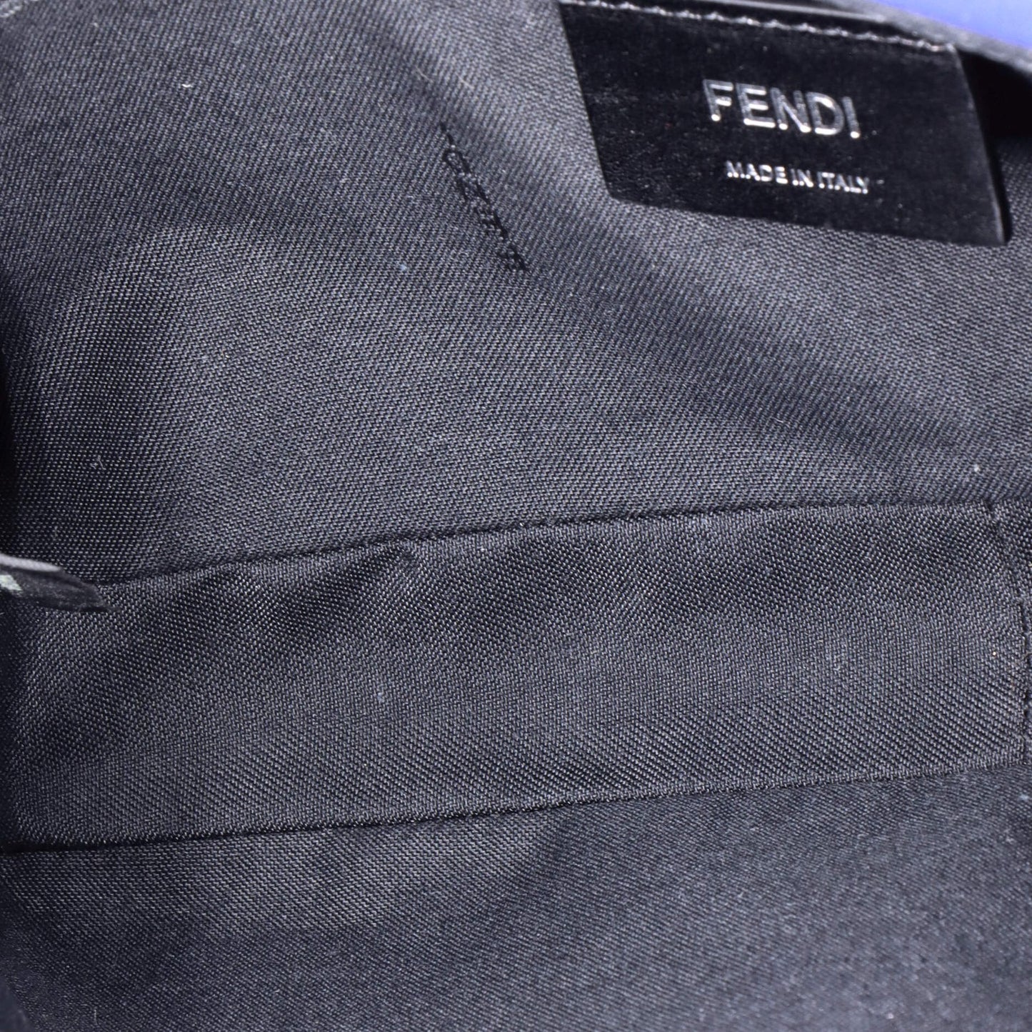 Fendi Baguette Convertible Belt Bag Zucca Embossed Leather Medium