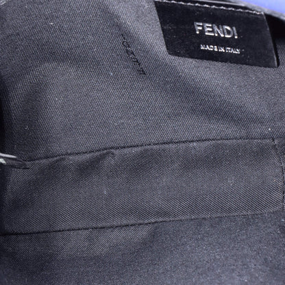 Fendi Baguette Convertible Belt Bag Zucca Embossed Leather Medium