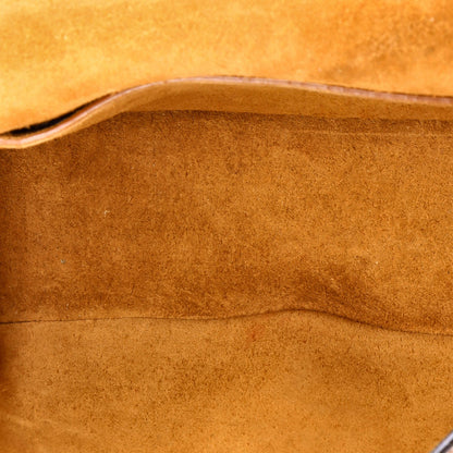 Celine Cuir Triomphe Folco Bag Embroidered Leather