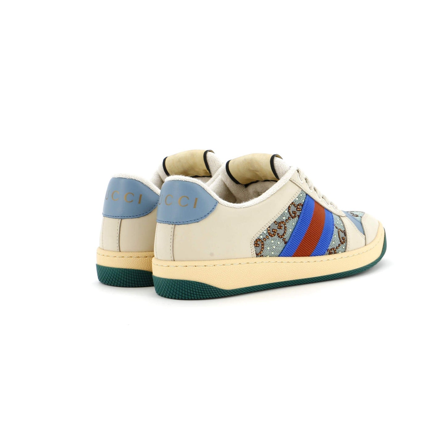 Gucci Screener Sneakers Gg Canvas With Crystals