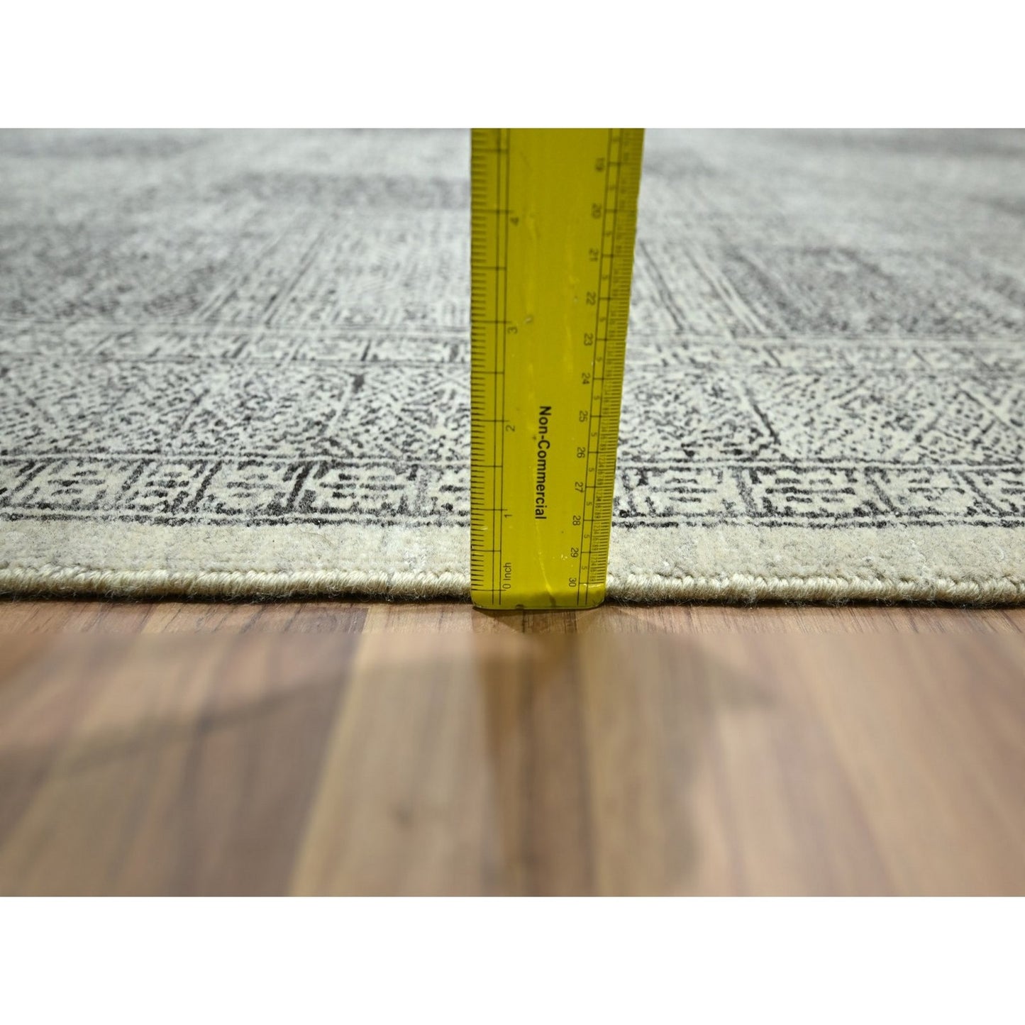 10'2"X14' Beige Ancient Garden Design Hand Knotted Pure Wool Oriental Rug