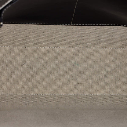 Burberry Logo Pocket Tote Canvas With Leather Medium