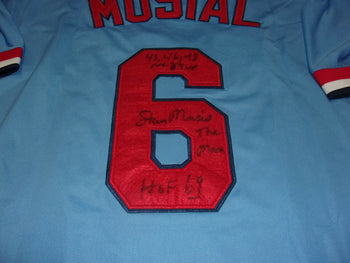 Stan Musial Cardinals Musial/Coa Signed Official
