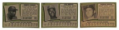 1971 Topps Baseball Card Complete Set (1-752) Clemente Aaron Ryan Bench 196272
