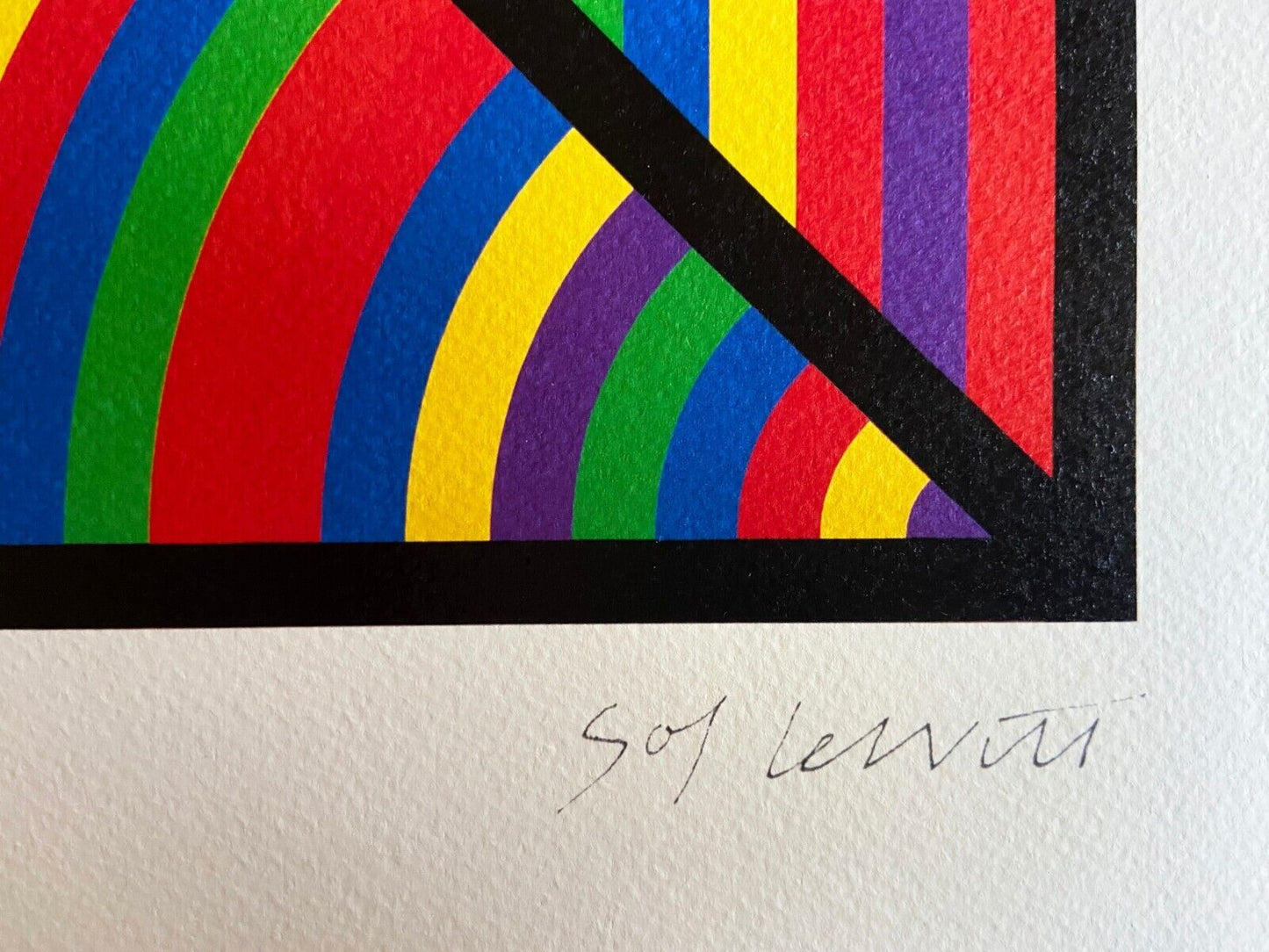 Sol Lewitt Lithograph Coa Signed Op Numbered In Pencil
