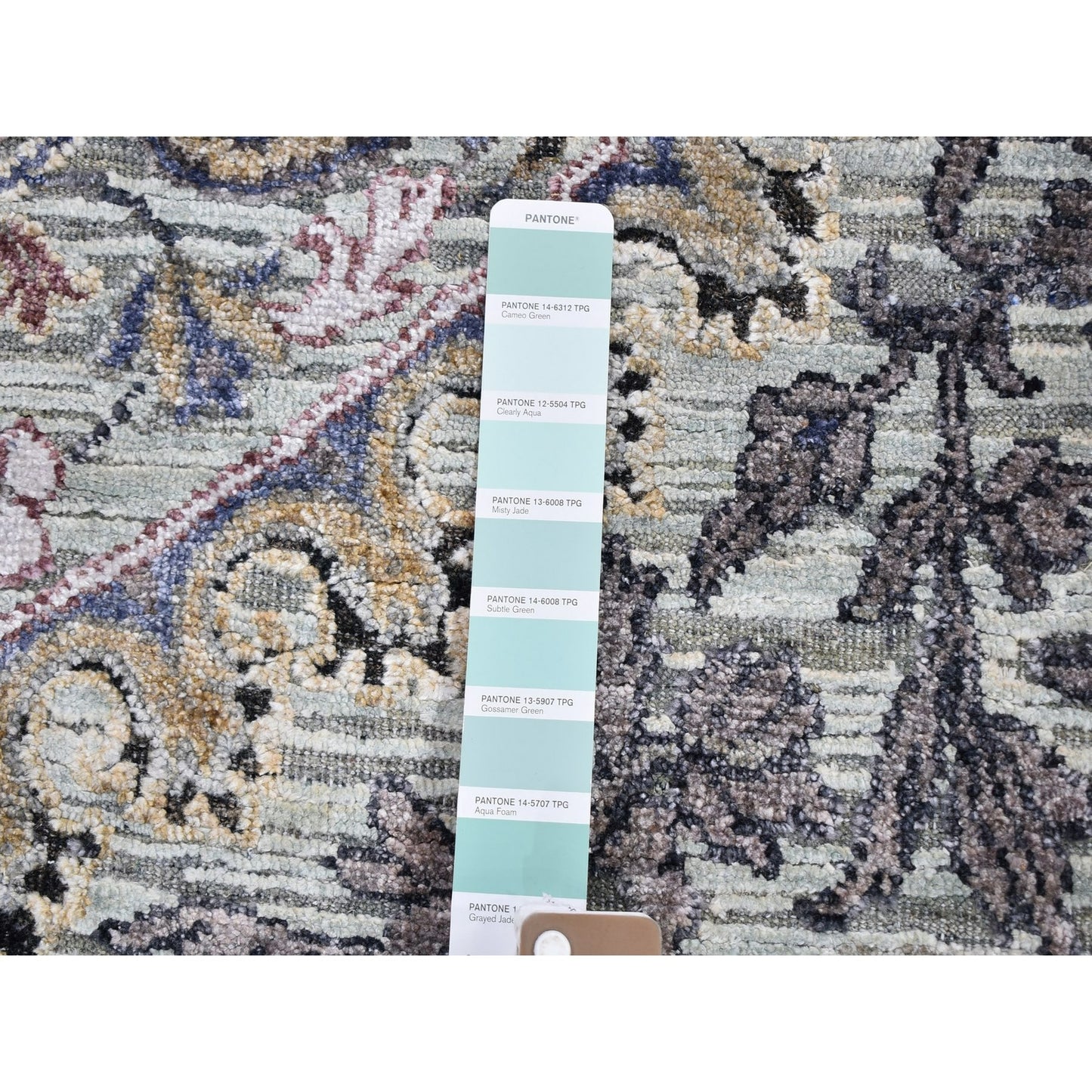 3'X5'3" The Maharaja Pure Silk With Text Wool Hand Knotted Exemplar Rug