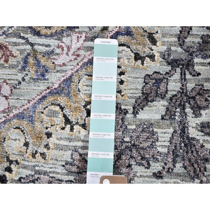 3'X5'3" The Maharaja Pure Silk With Text Wool Hand Knotted Exemplar Rug