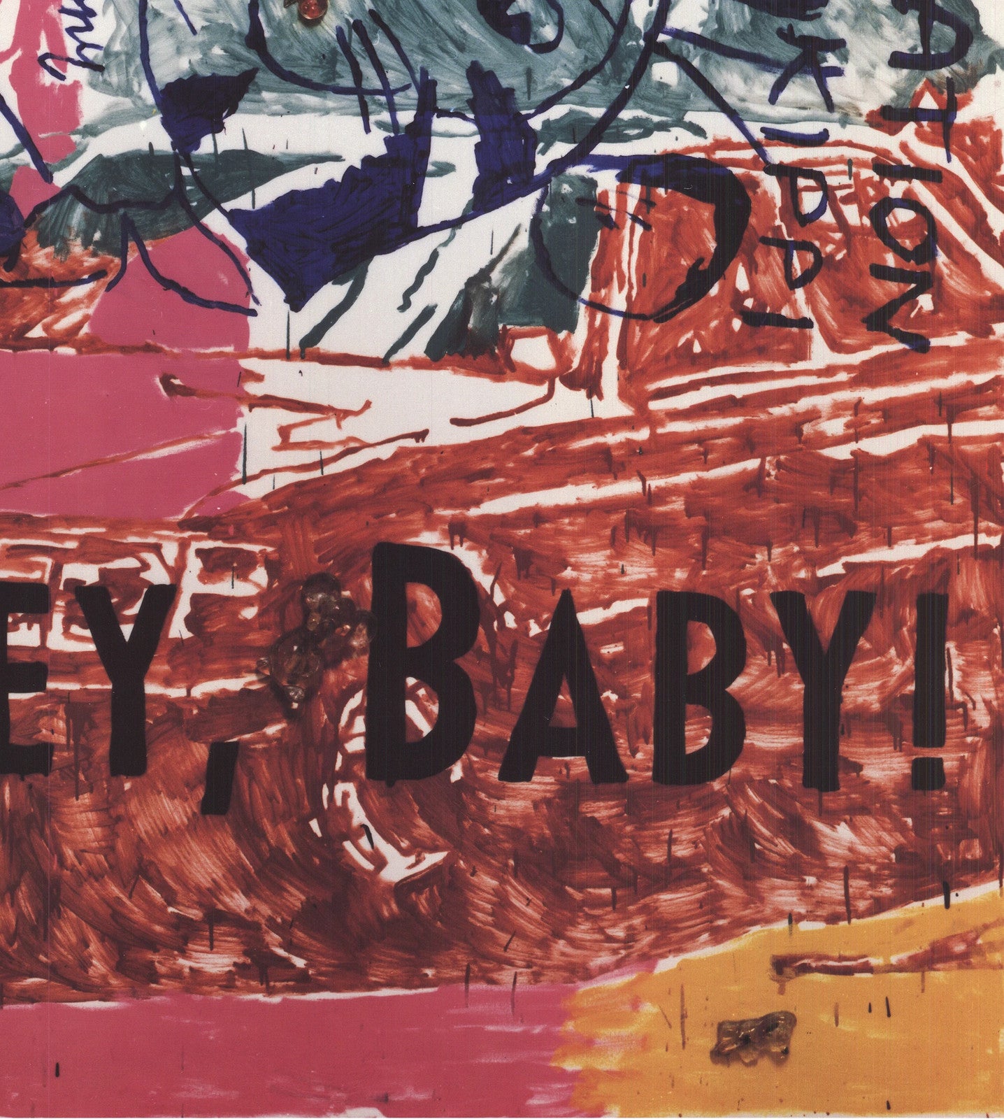 Martin Kippenberger Hey Baby! " Offset Lithograph Pop Art Multi