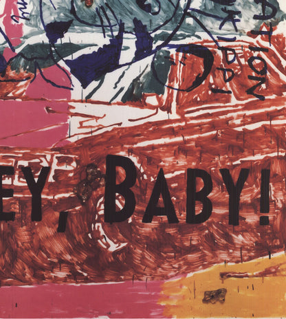 Martin Kippenberger Hey Baby! " Offset Lithograph Pop Art Multi