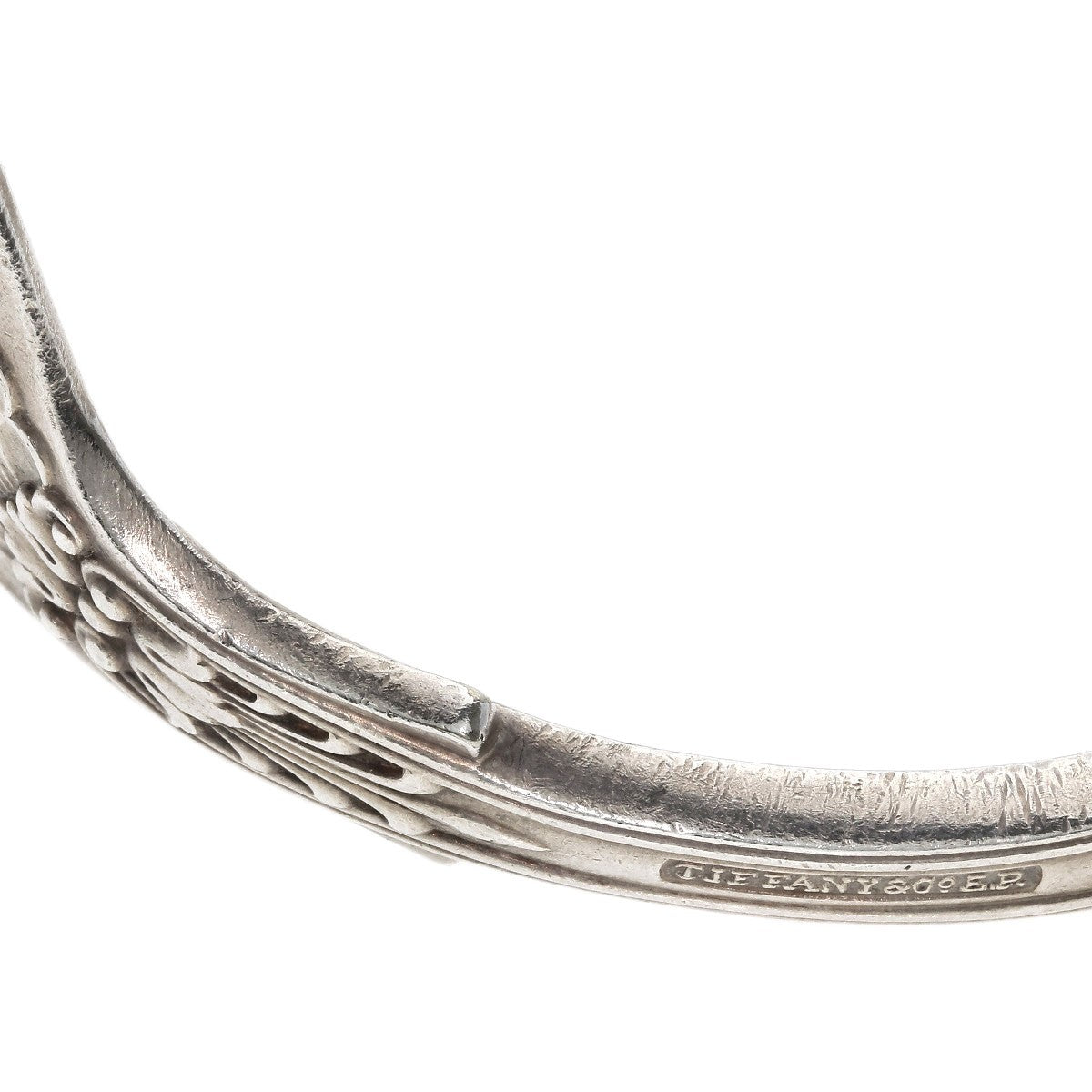 Silver TIFFANY&Co. Spoon Bangle Bracelet