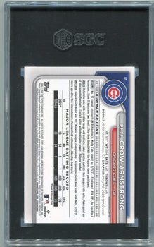 Pete Crow-Armstrong 2024 Bowman Purple Pattern Parallel Rc #85 138/199 Sgc Grade