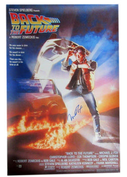 Michael J Fox Autographed 24X36 Movie Poster