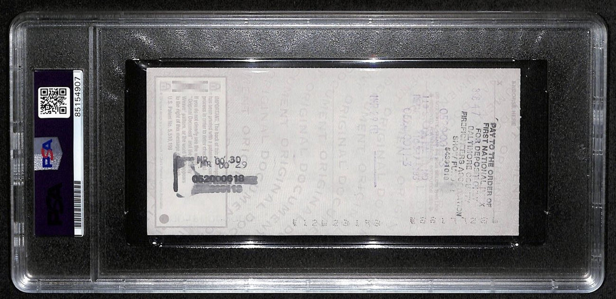 Unitas Johnny Signed Autographed 2000 Colts HOF PSA DNA MINT 189580