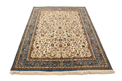 Rare Handmade Kirman Floral Design Rug Oriental