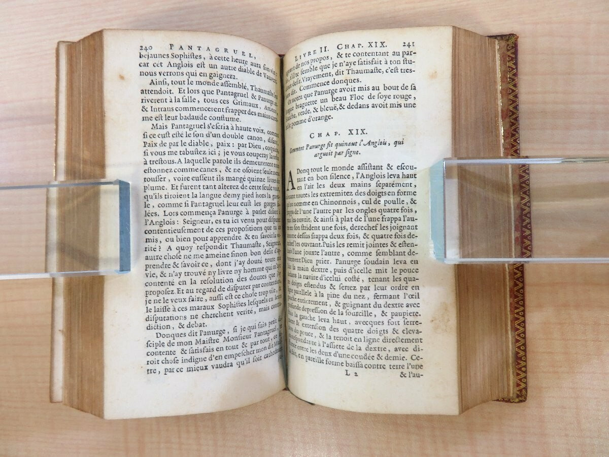 Francois Rabelais 1663 Les Oeuvres De M. Francois Rabelais Amsterdam First