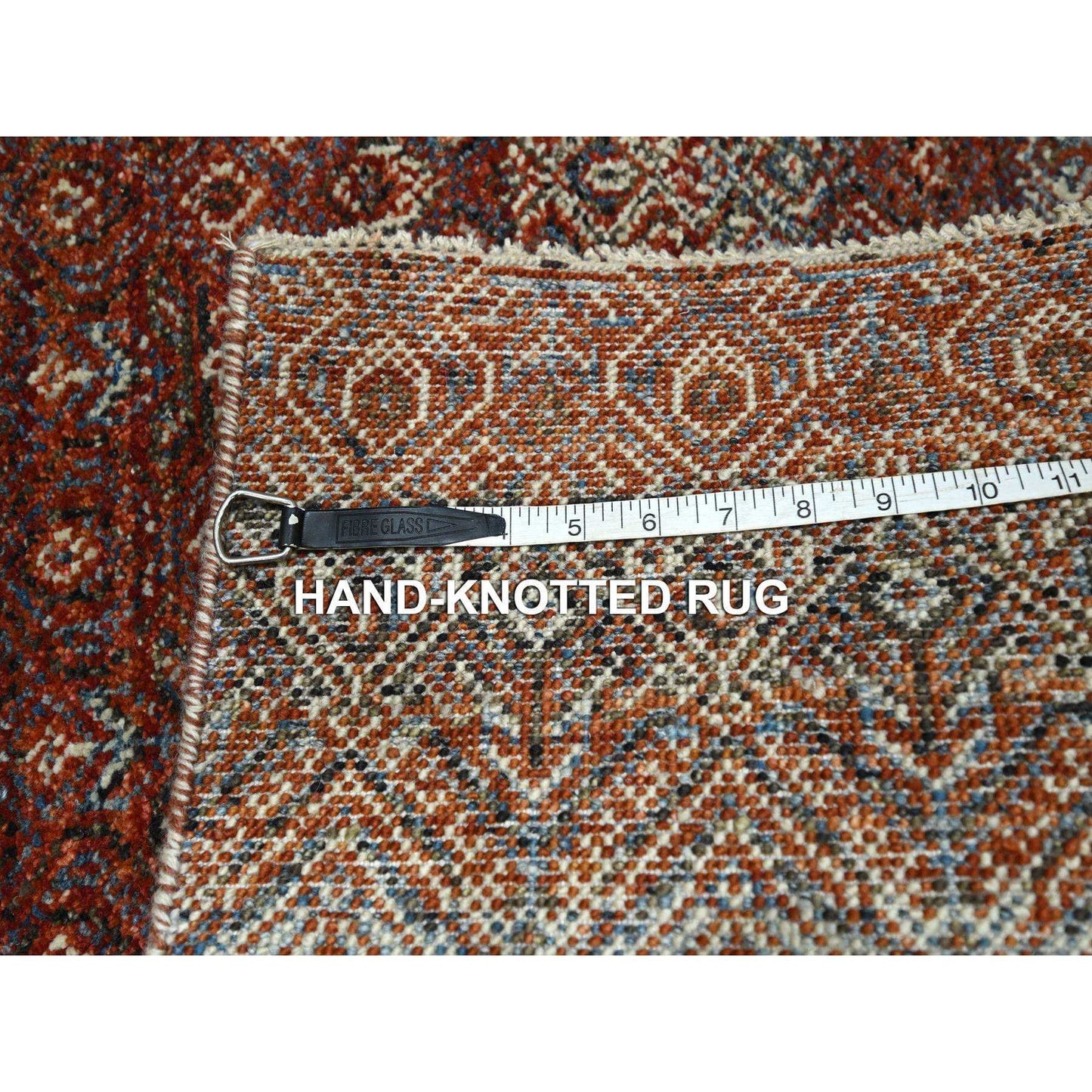2'7"X10'2" Red Kohinoor Herat Pattern Soft Wool Hand Knotted Runner Rug