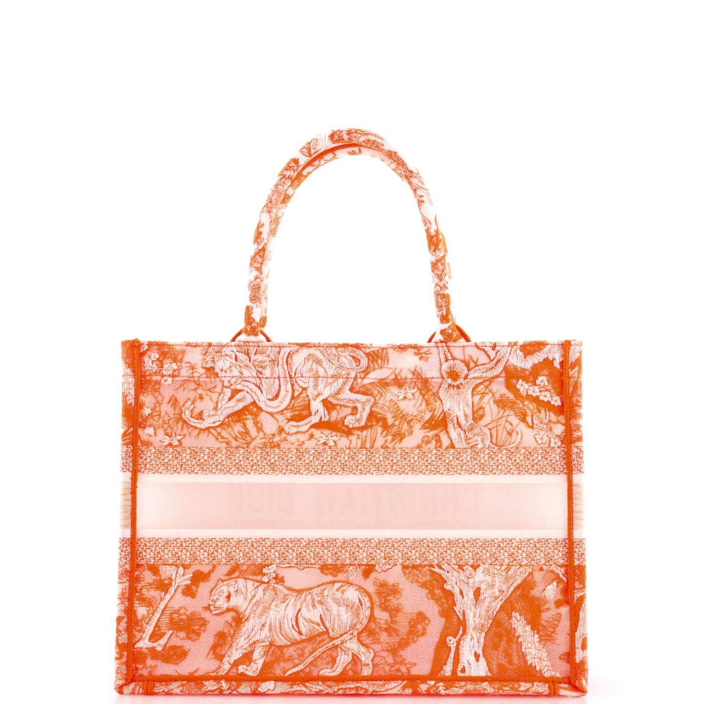 Medium Christian Dior Book Tote Embroidered Canvas