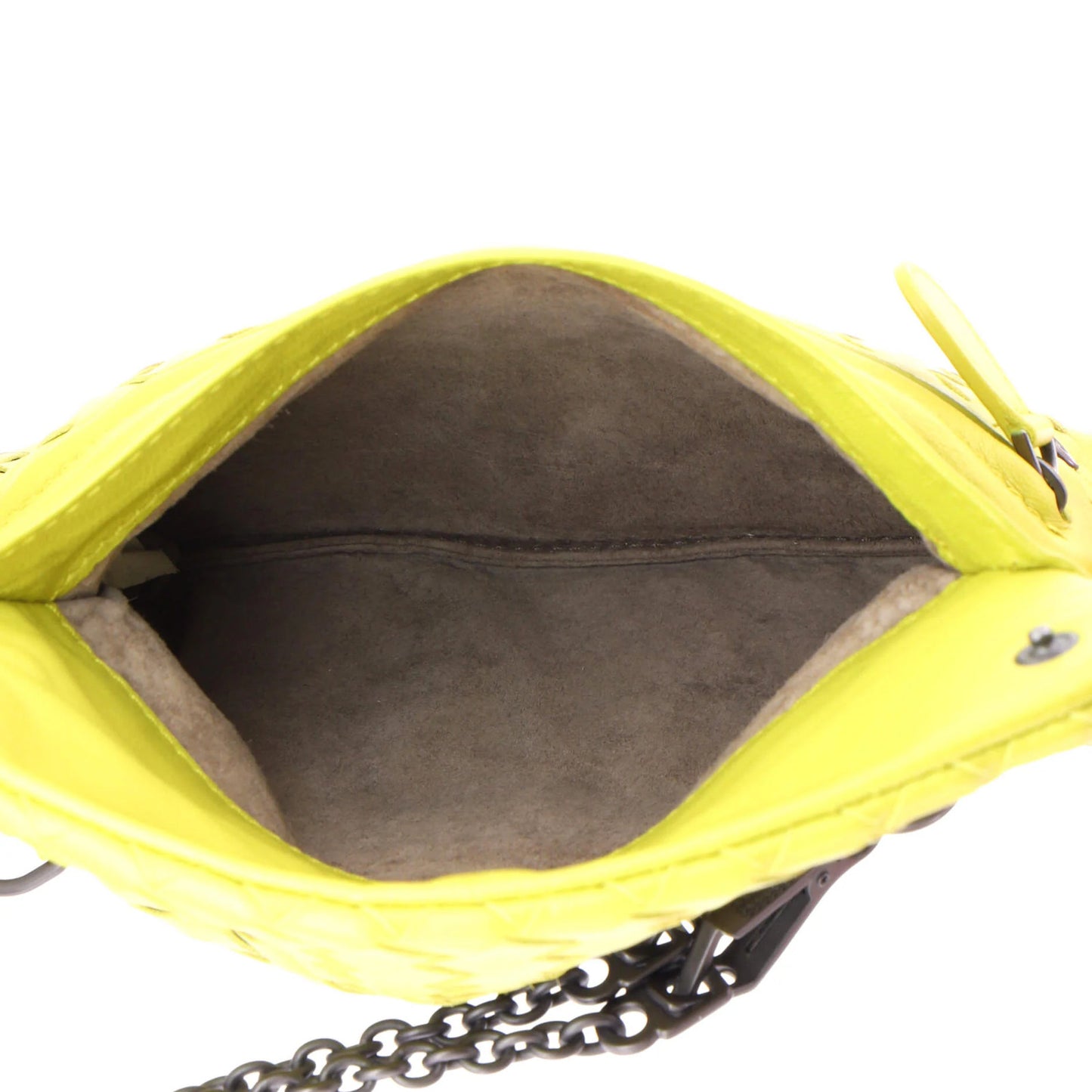 Bottega Veneta Expandable Chain Crossbody Bag Intrecciato Nappa Small