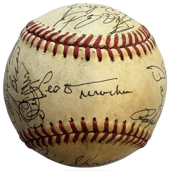 Old Timers Autographed Official National League Baseball
