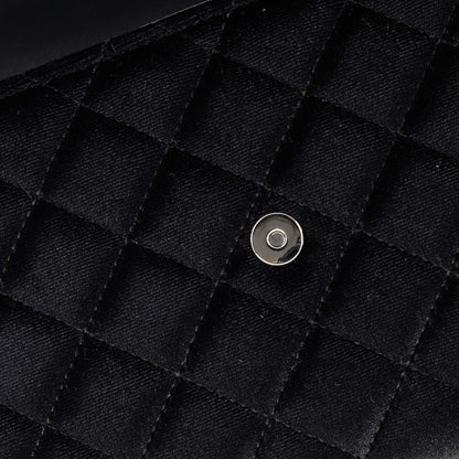 Versace La Medusa Chain Clutch Quilted Velvet