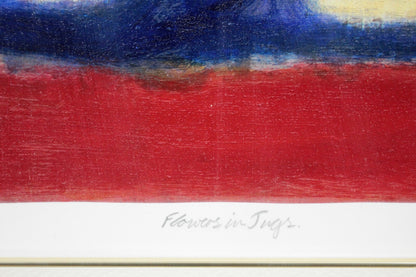 Leo Mcdowell (Uk) Original Lithograph Pencil Signed Numbered Framed Still Life