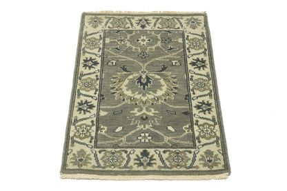 2X3 Ft Handmade Oushak Chobi Peshawar Oriental