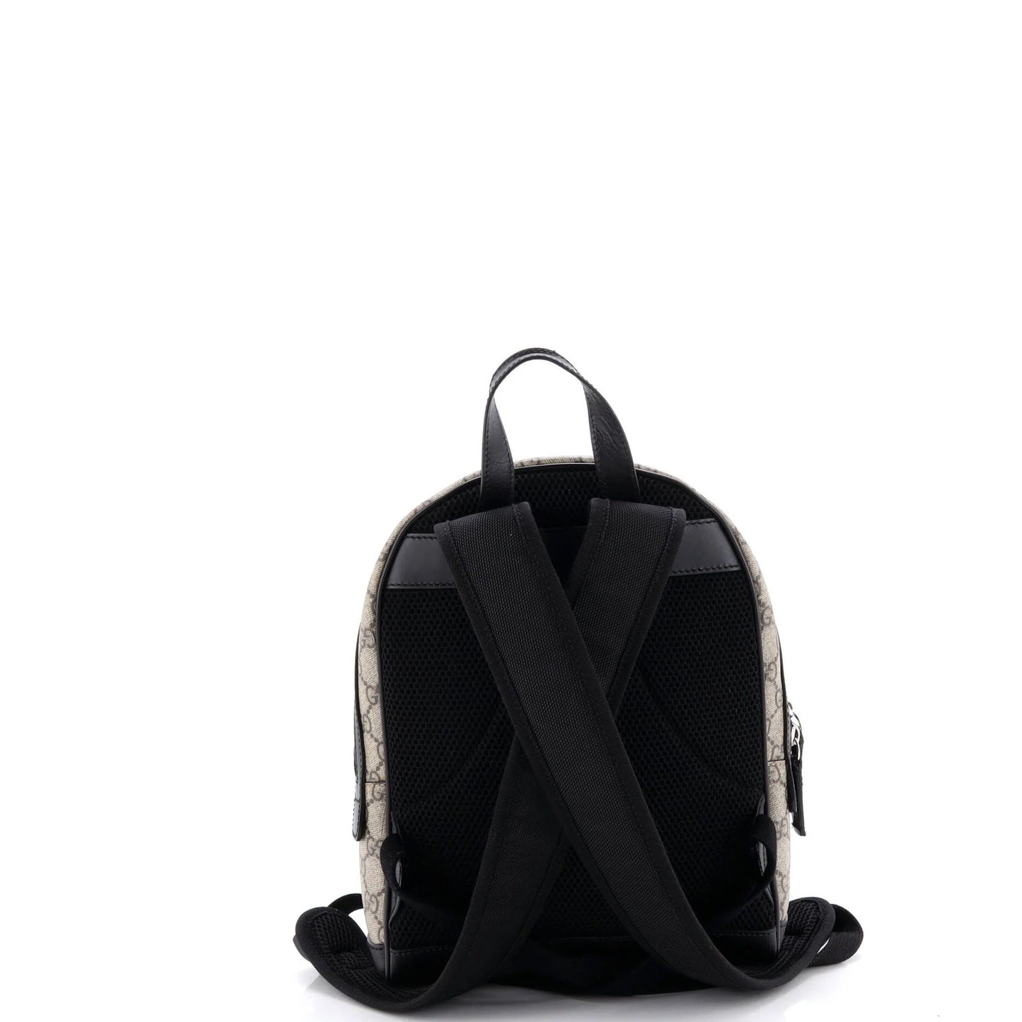 Gucci Zip Pocket Backpack Gg Coated Canvas Small