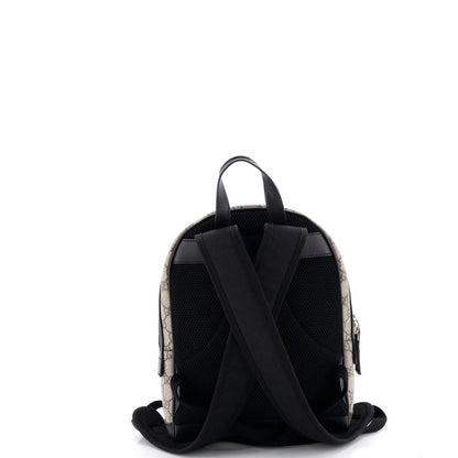 Gucci Zip Pocket Backpack Gg Coated Canvas Small
