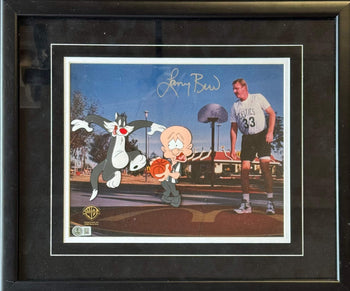 Larry Bird Signed Mcdonalds 1995 Warner Bros. Cel